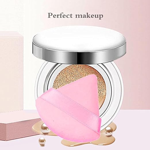 Multi-Piece Triangle Powder Puffs – Smooth Blending for Foundation, Concealer & Face Powder