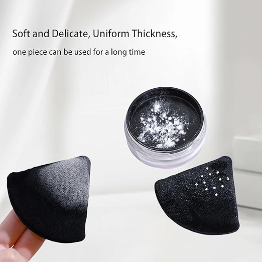 Multi-Piece Triangle Powder Puffs – Smooth Blending for Foundation, Concealer & Face Powder
